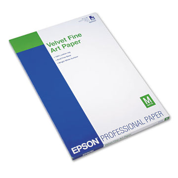 Epson® Velvet Fine Art Paper, 13 X 19, White, 20-pack freeshipping - TVN Wholesale